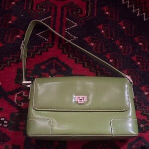 Green Leather Shoulder Bag
